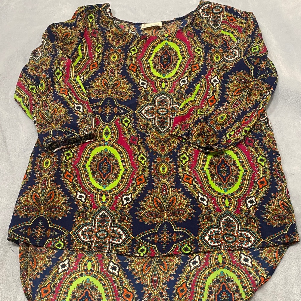 Vibrant Paisley Women's Blouse